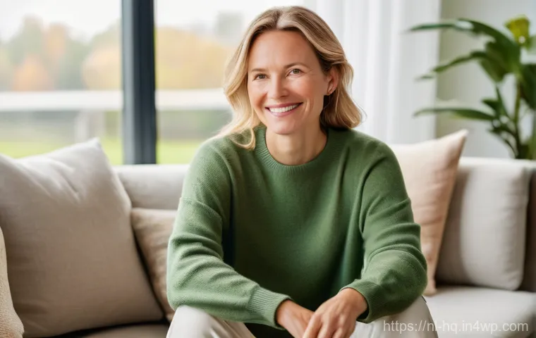 심리학적 원리를 활용한 건강 프로그램 설계 - **Prompt:** A serene and thoughtful Dutch woman in her late 30s, with a warm, gentle smile, is sitti...